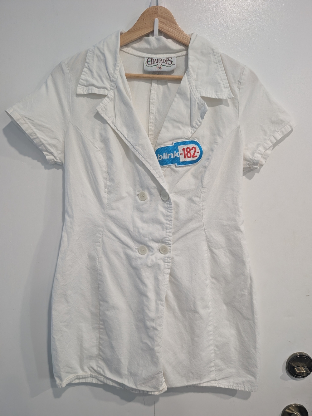 Vintage Charades Blink 182 Double Breasted Nurse Costume Size Medium Cosplay